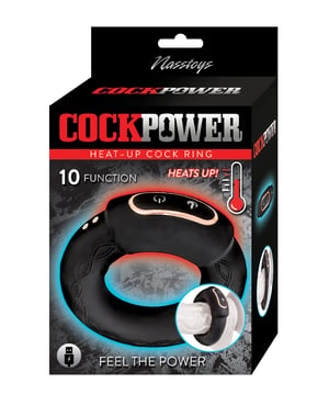 Cockpower Heat up Cock Ring – Black by Nasstoys product image