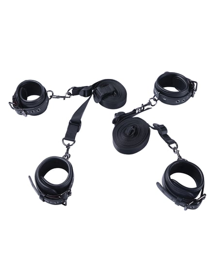 Kinky Play Box Luxury Bondage Bed Restraint Kit – Black by Honey Play Box product image