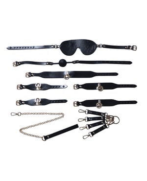 Kinky Play Box BDSM Kit 5 Piece Bondage Set – Black by Honey Play Box product image