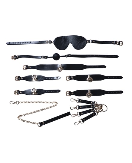 Kinky Play Box BDSM Kit 5 Piece Bondage Set – Black by Honey Play Box product image