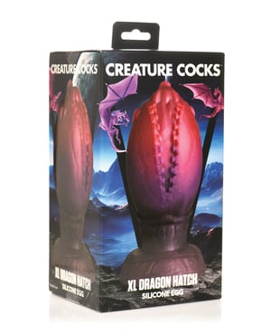 Creature Cocks Dragon Hatch Silicone Egg – XL Multi Color by Creature Cocks product image