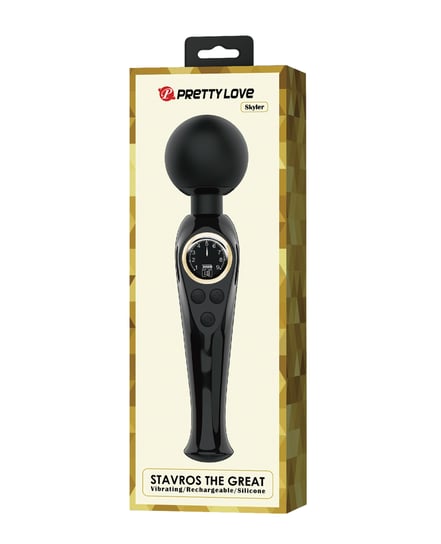 Pretty Love Skylar LED Digital Display Wand – Black by Pretty Love product image