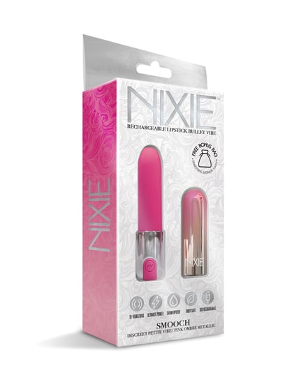 Nixie Smooch Rechargeable Lipstick Vibrator – Pink Ombre by Nixie product image