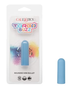 Turbo Buzz Rounded Mini Bullet Stimulator – Blue by Turbo Buzz product image