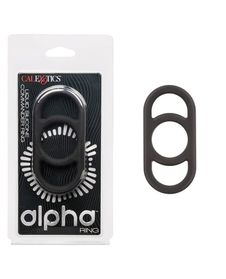 Alpha Liquid Silicone Commander Cock Ring – Black by Alpha Liquid Silicone product image
