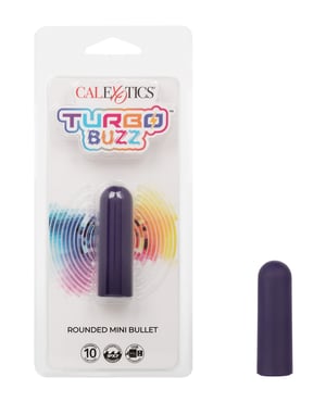 Turbo Buzz Rounded Mini Bullet Stimulator – Purple by Turbo Buzz product image