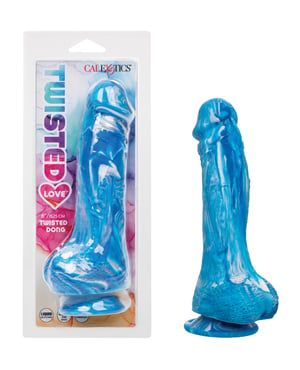 Twisted Love Twisted Silicone Dong – Blue by Twisted Love product image