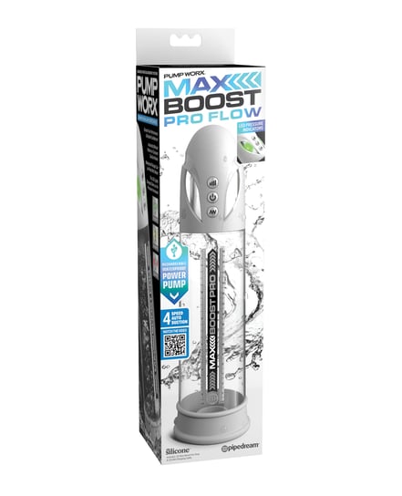 Pump Worx Max Boost Pro – White/Clear by Pump Worx product image