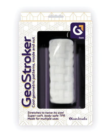 GeoStroker Two 5″ Ultra-Soft TPR Stroker – White by GeoStroker product image