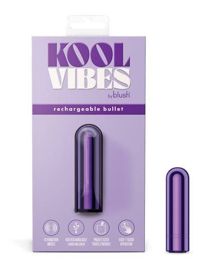 Blush Kool Vibes Mini Rechargeable Bullet – Grape by Kool Vibes product image