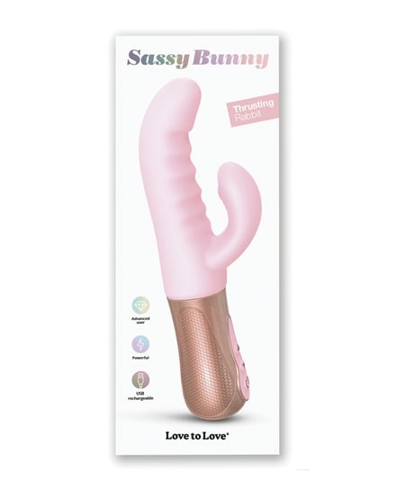 Love to Love Sassy Bunny Thrusting G-Spot Rabbit – Baby Pink by Love to Love product image