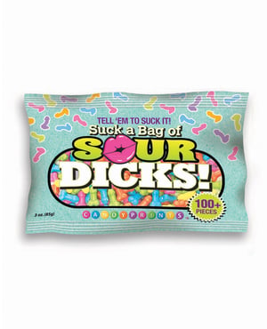Suck a Bag of Sour Dicks – 100 pc Bag by Candy Prints product image