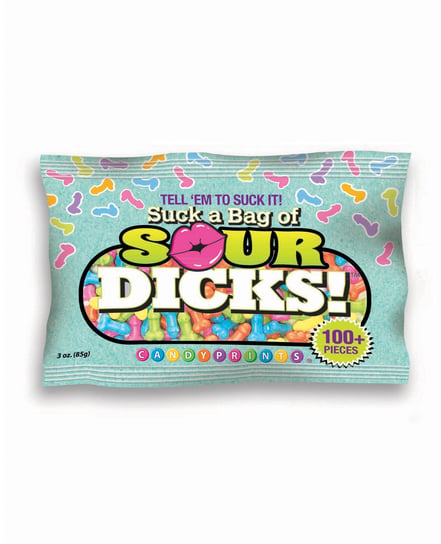 Suck a Bag of Sour Dicks – 100 pc Bag by Candy Prints product image