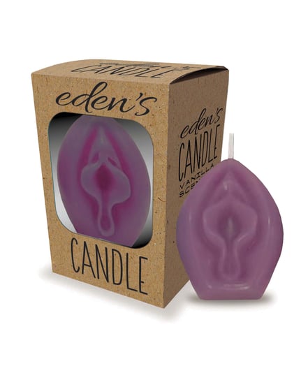 Eden’s Vagina Candle – Purple – Vanilla by Little Genie product image