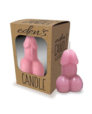 Eden’s Penis Candle – Rose – Vanilla by Little Genie product image