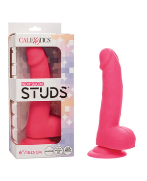 Silicone Studs Neon 6″ Dildo – Pink by Silicone Studs product image