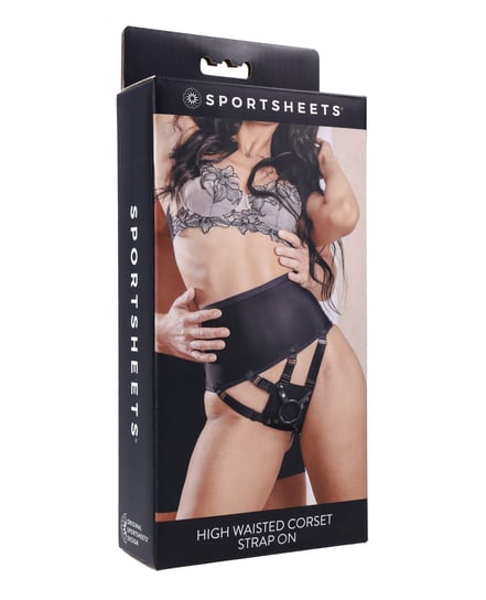 Sportsheets High Waisted Strap-On Corset – Black by Sportsheets product image