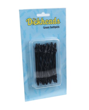 Shots The Dickheads Groom Toothpicks – Black by Shots product image