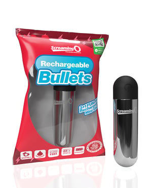 Screaming O Rechargeable Bullets – Silver by Screaming O product image