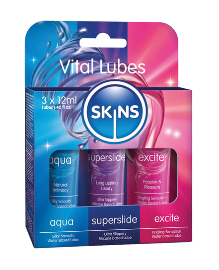 Skins Vital Lubes – 12 ml Tubes Pack of 3 by Creative Conceptions product image