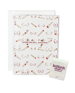 Doobies Boobies Greeting Card w/Matchbook by Kush Kards product image