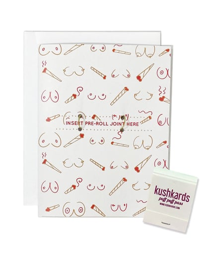 Doobies Boobies Greeting Card w/Matchbook by Kush Kards product image