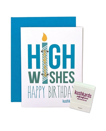 High Wishes Greeting Card w/Matchbook by Kush Kards product image