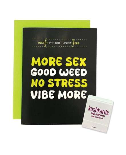 More Sex Greeting Card w/Matchbook by Kush Kards product image