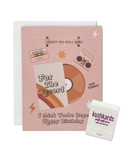 For The Record Greeting Card w/Matchbook by Kush Kards product image