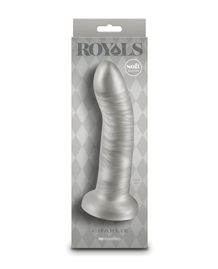 Royals 7″ Charlie Curved Dildo – Metallic Champagne by Royals product image