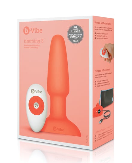 b-Vibe Rimming Plug 2 – Orange by b-vibe product image