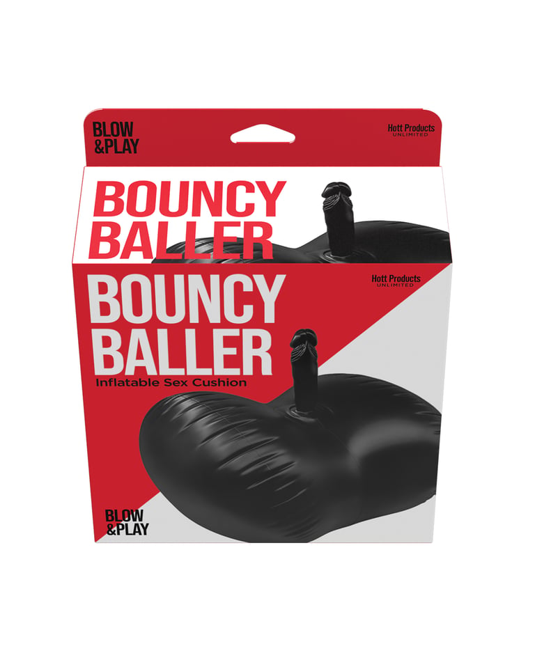 Bouncy Baller Inflatable Cushion w/Dildo & Foot Pump by Hott Products product image