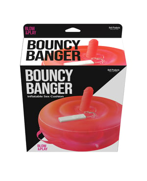 Bouncy Banger Inflatable Cushion w/Vibrating Dildo by Hott Products |  Phareros