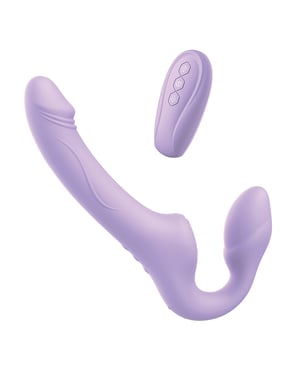 Nobu Adel Strapless Strap On w/Wireless Remote – Lilac by Nobu product image