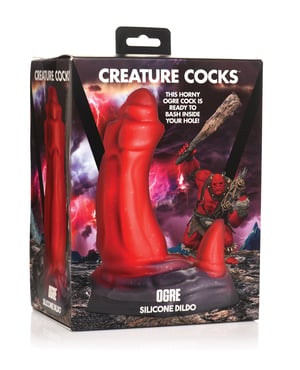 Creature Cocks Ogre Silicone Dildo – Red by Creature Cocks product image
