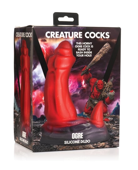 Creature Cocks Ogre Silicone Dildo – Red by Creature Cocks product image