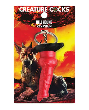 Creature Cocks Hell-Hound Silicone Key Chain – Red by Creature Cocks product image
