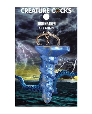 Creature Cocks Lord Kraken Silicone Key Chain – Blue by Creature Cocks product image