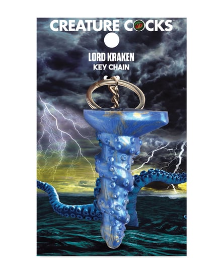 Creature Cocks Lord Kraken Silicone Key Chain – Blue by Creature Cocks product image