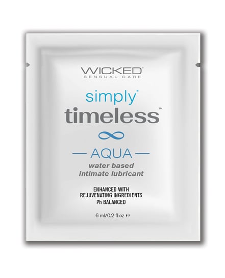 Wicked Sensual Care Simply Timeless Aqua Water Based Lubricant – .2 oz by Wicked Sensual Care product image