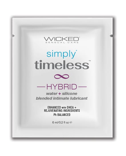 Wicked Sensual Care Simply Timeless Hybrid Water & Silicone Lubricant – .2 oz by Wicked Sensual Care product image