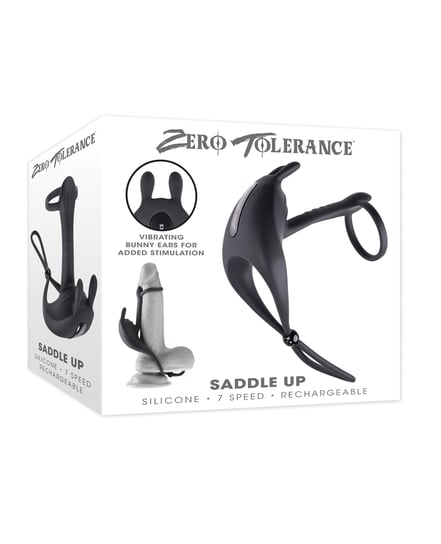 Zero Tolerance Saddle Up Cock & Ball Vibrator – Black by Zero Tolerance product image