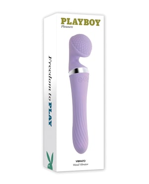 Playboy Pleasure Vibrato Wand Vibrator – Lilac by Playboy product image