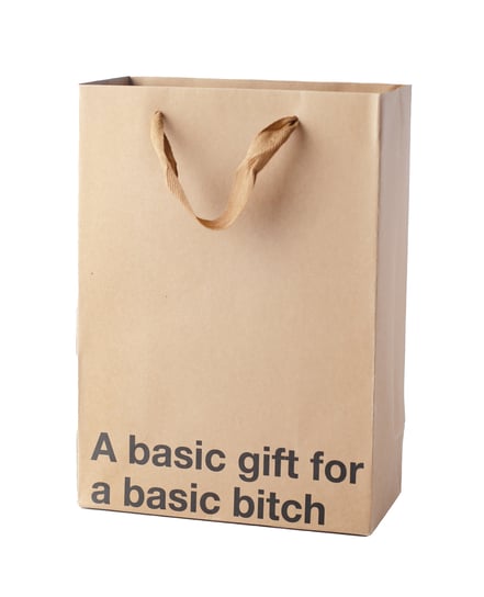 A Basic Gift For a Basic Bitch Gift Bag – Pack of 3 by Wood Rocket product image