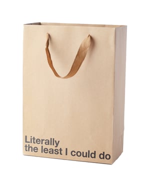 Literally The Least I Could Do Gift Bag – Pack of 3 by Wood Rocket product image