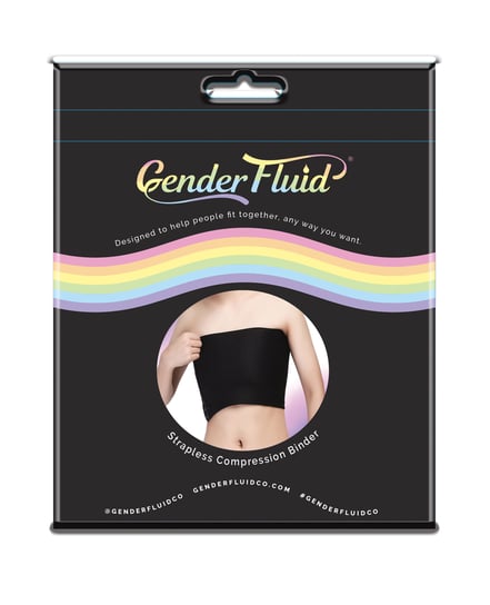 Gender Fluid Strapless Chest Compression Binder – L Black by Gender Fluid product image