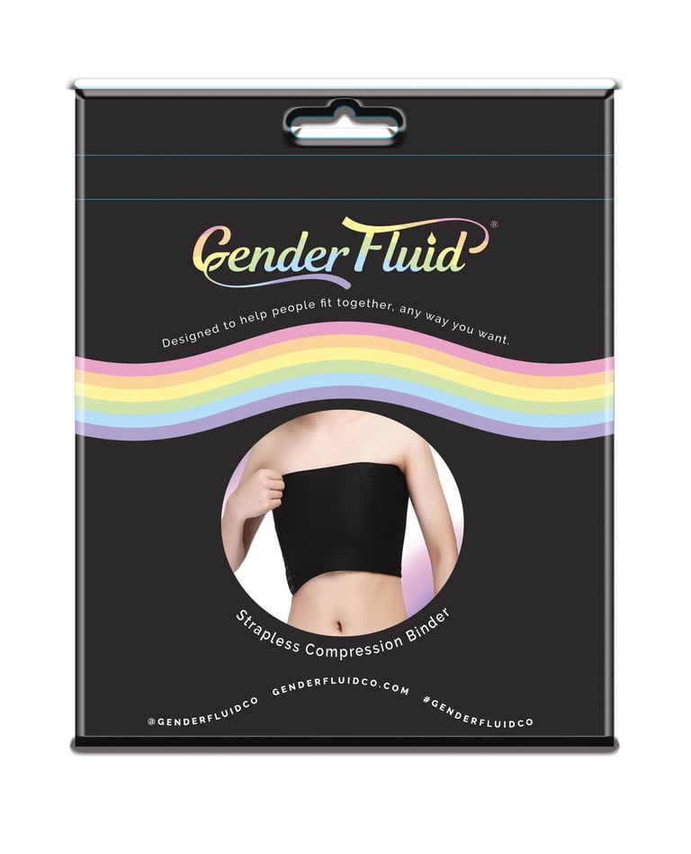 Gender Fluid Strapless Chest Compression Binder – L Black by Gender Fluid product image