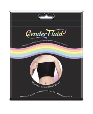 Gender Fluid Strapless Chest Compression Binder – XL Black by Gender Fluid product image
