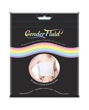 Gender Fluid Strapless Chest Compression Binder – M White by Gender Fluid product image