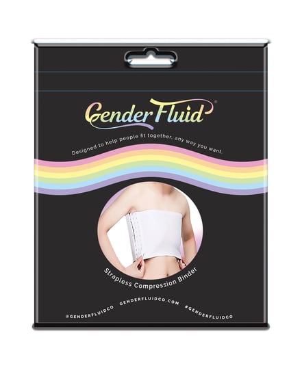 Gender Fluid Strapless Chest Compression Binder – XL White by Gender Fluid product image